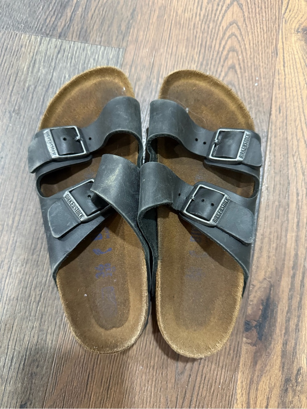 Birkenstock Black Two-Strap Sandals